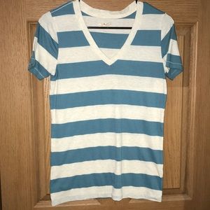 V Neck Striped Tee!